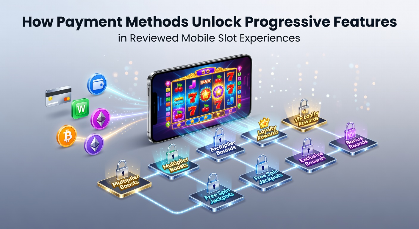 Mobile Slot-App mit Zahlungsoptionen und progressiven Jackpot-Anzeigen auf einem Smartphone-Display