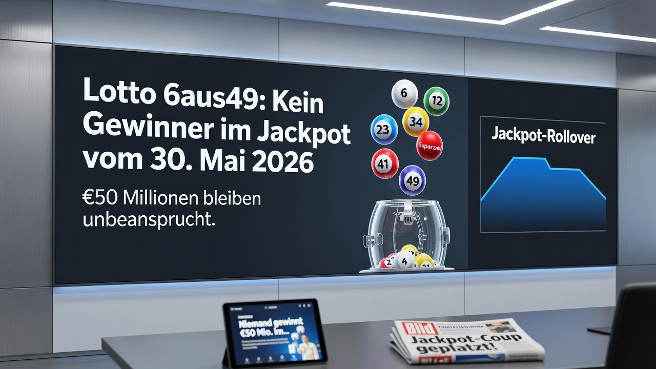 Berliner Straßenbild mit Lotto-Shop in Mitte, wo der Jackpot-Ticket erworben wurde